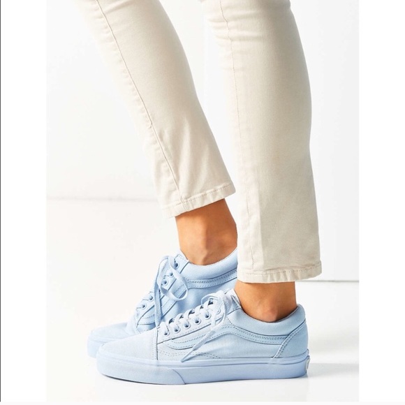 blue monochrome vans